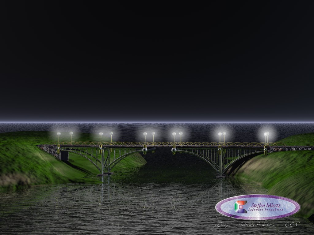 Brücke 2003 - Nr. 3 bei Nacht